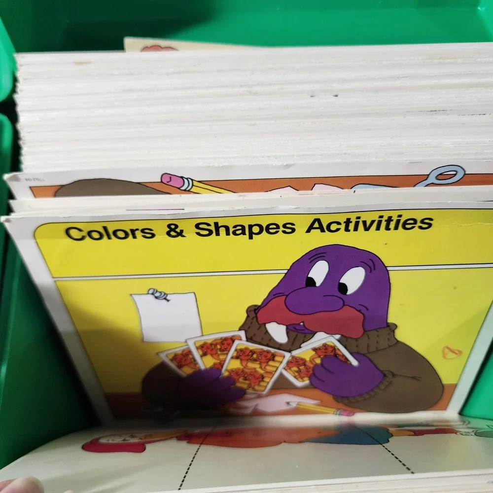 Vintage Sweet Pickles Preschool Program Green Cases Activity Cards Spinner Set